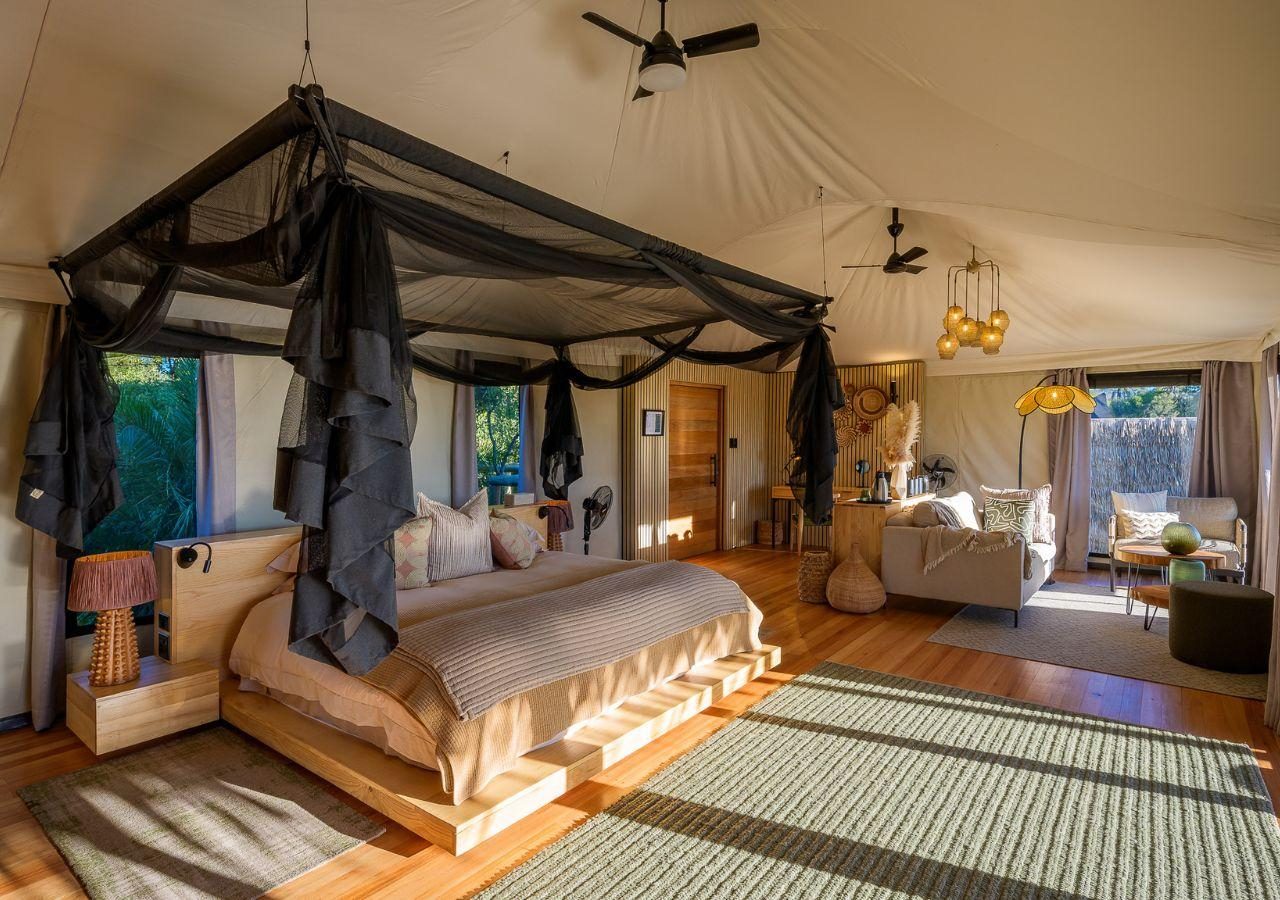 Tubu Tree Camp Suite Bedroom