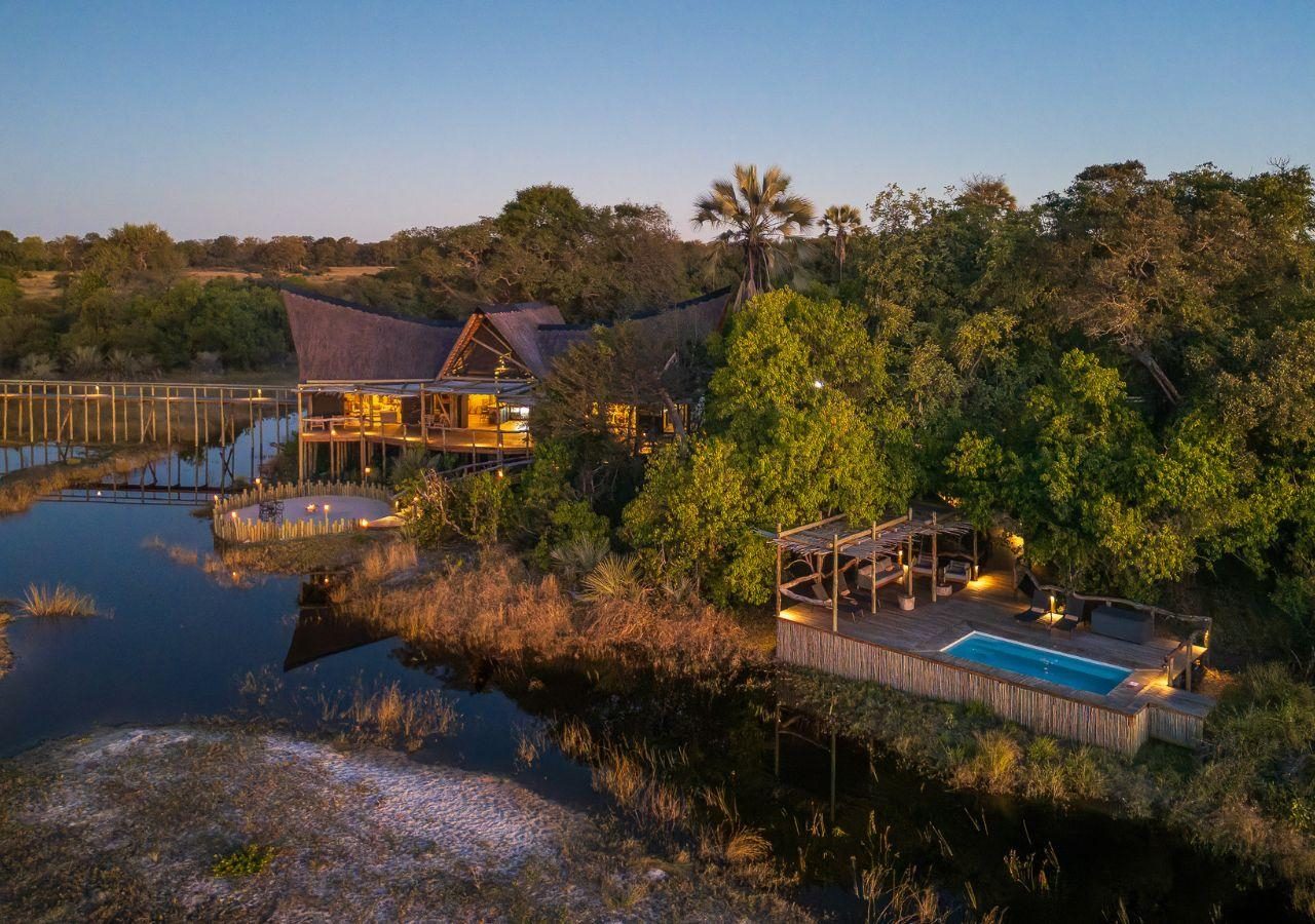 Tubu Tree Camp - Swimming Pool View