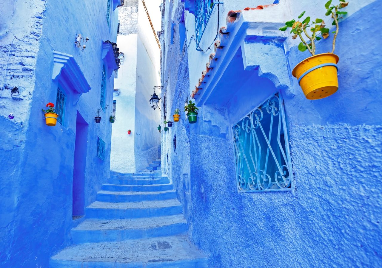 Blue Washed Streets Of Chefchaouen