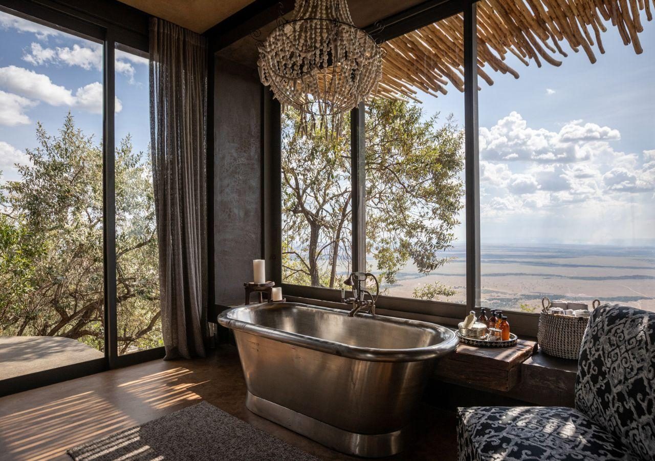Wild Hill Interiors - bath with a view