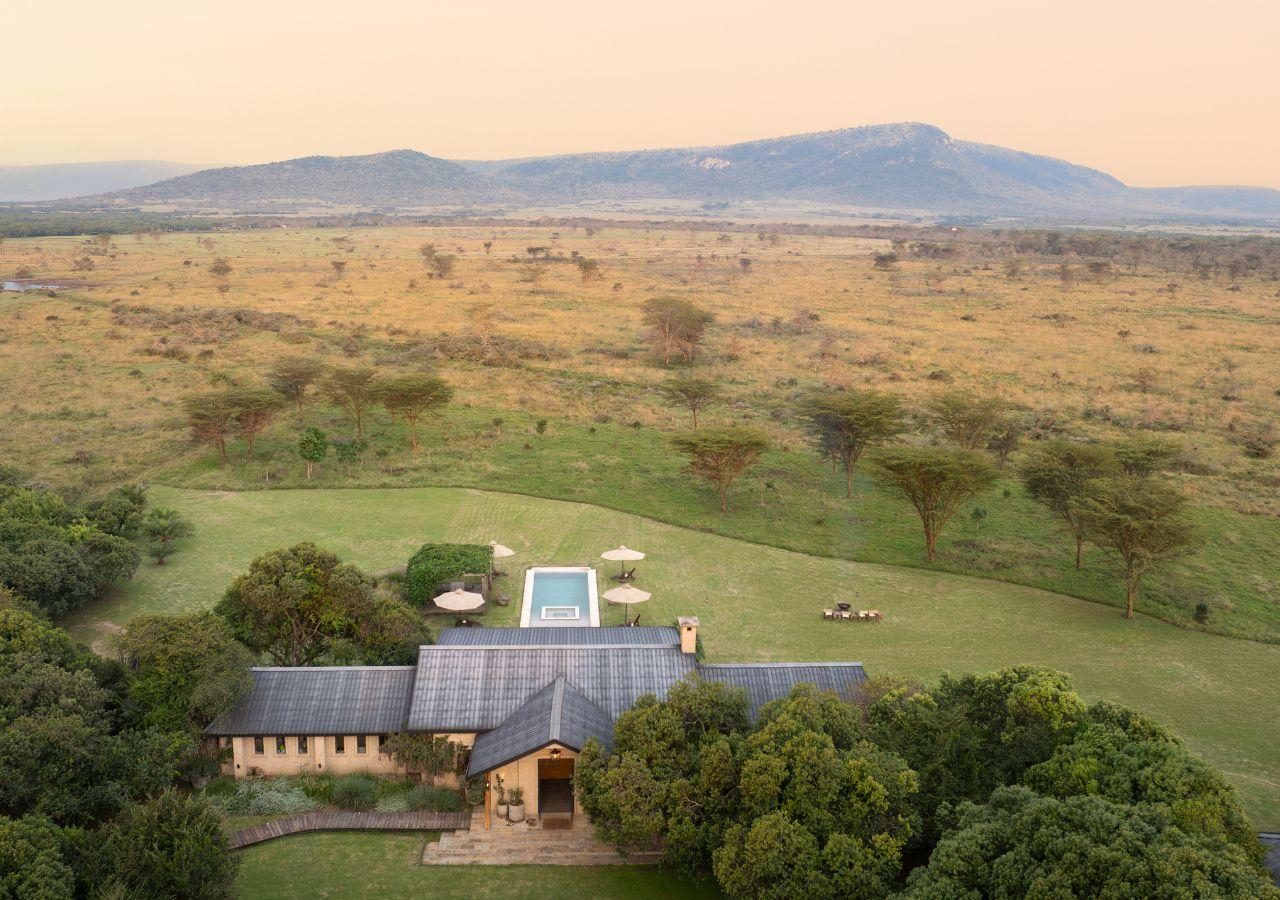 Wild Villas Amani Main House Aerial View