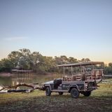 Chindeni Bush Camp Sunset Stop at River Bank