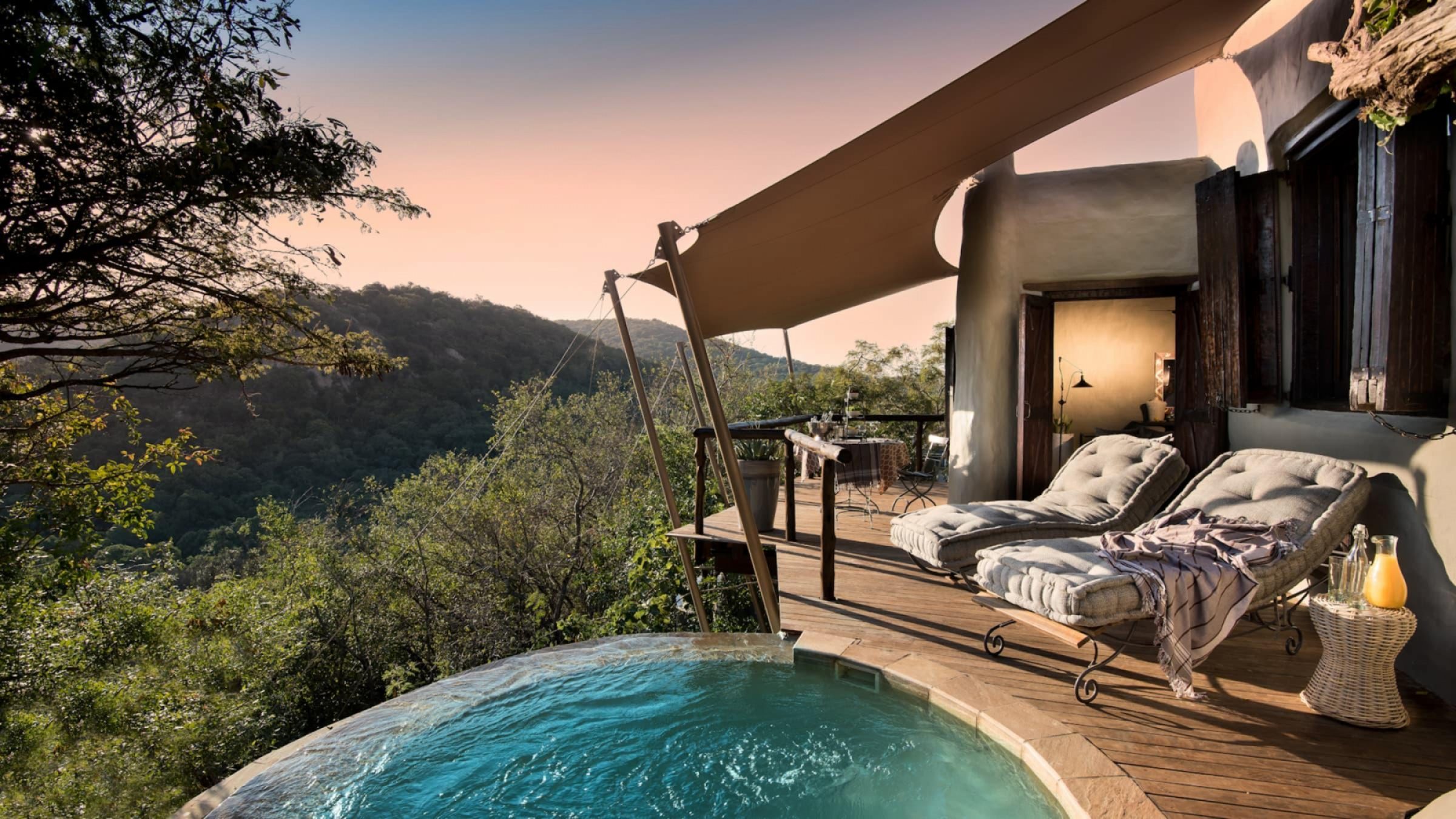 H private plunge pool at and Beyond Phinda Rock Lodge