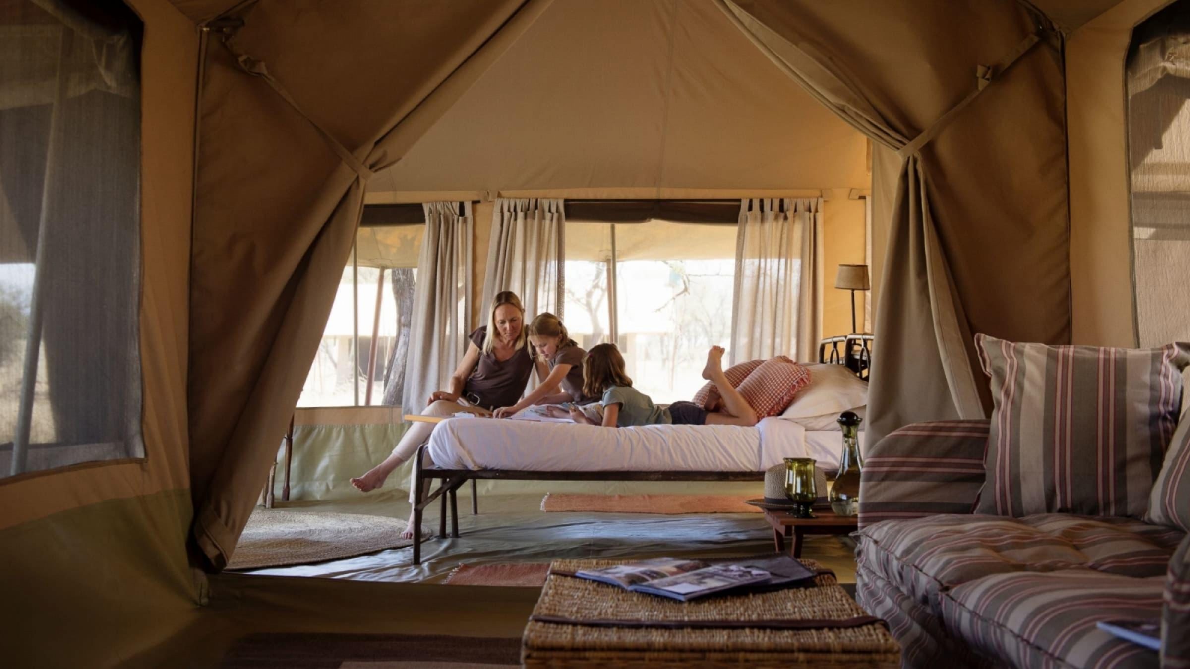 Serengeti family tent tanzania