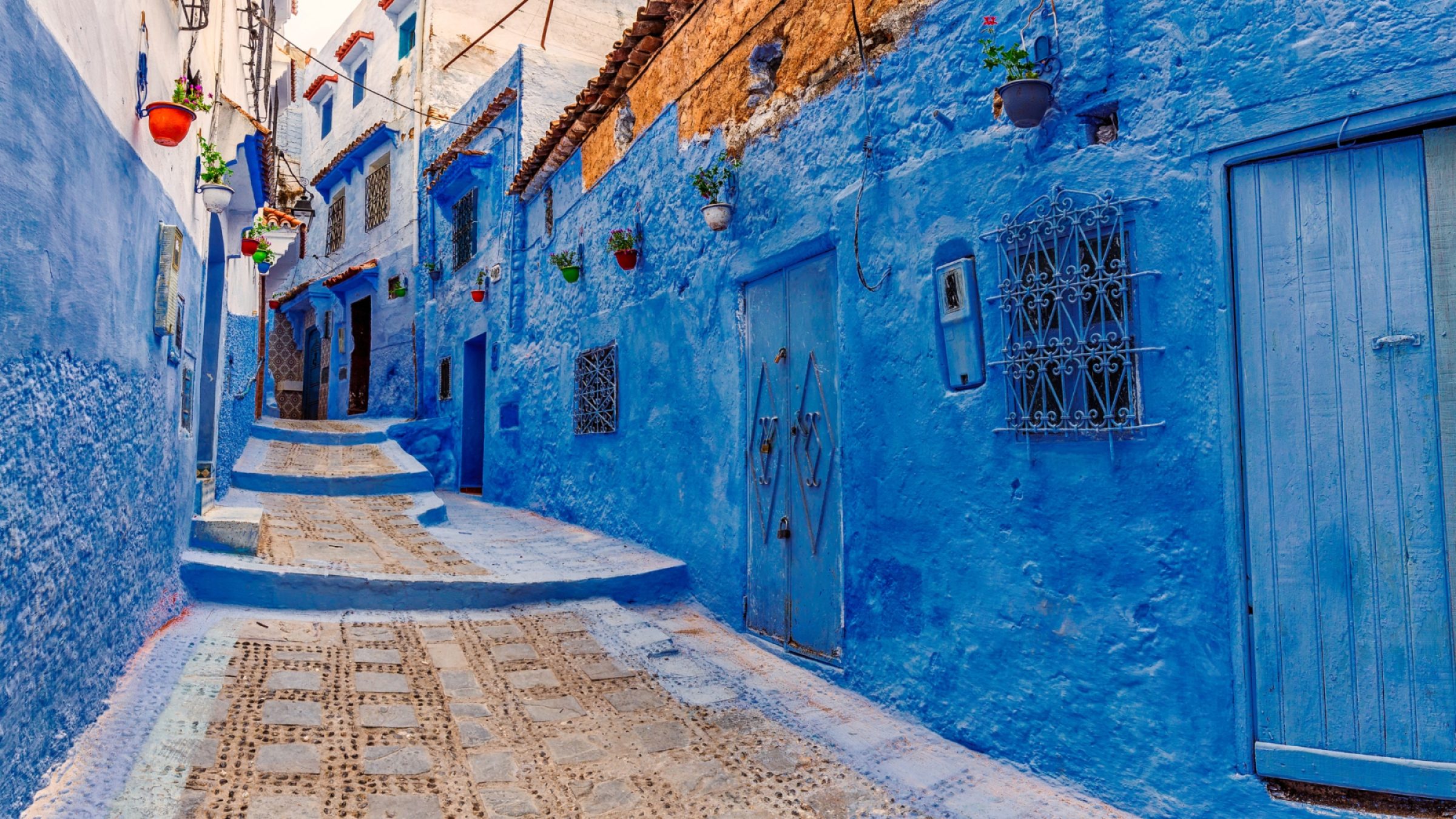 Blue washed streets Chefchaouen