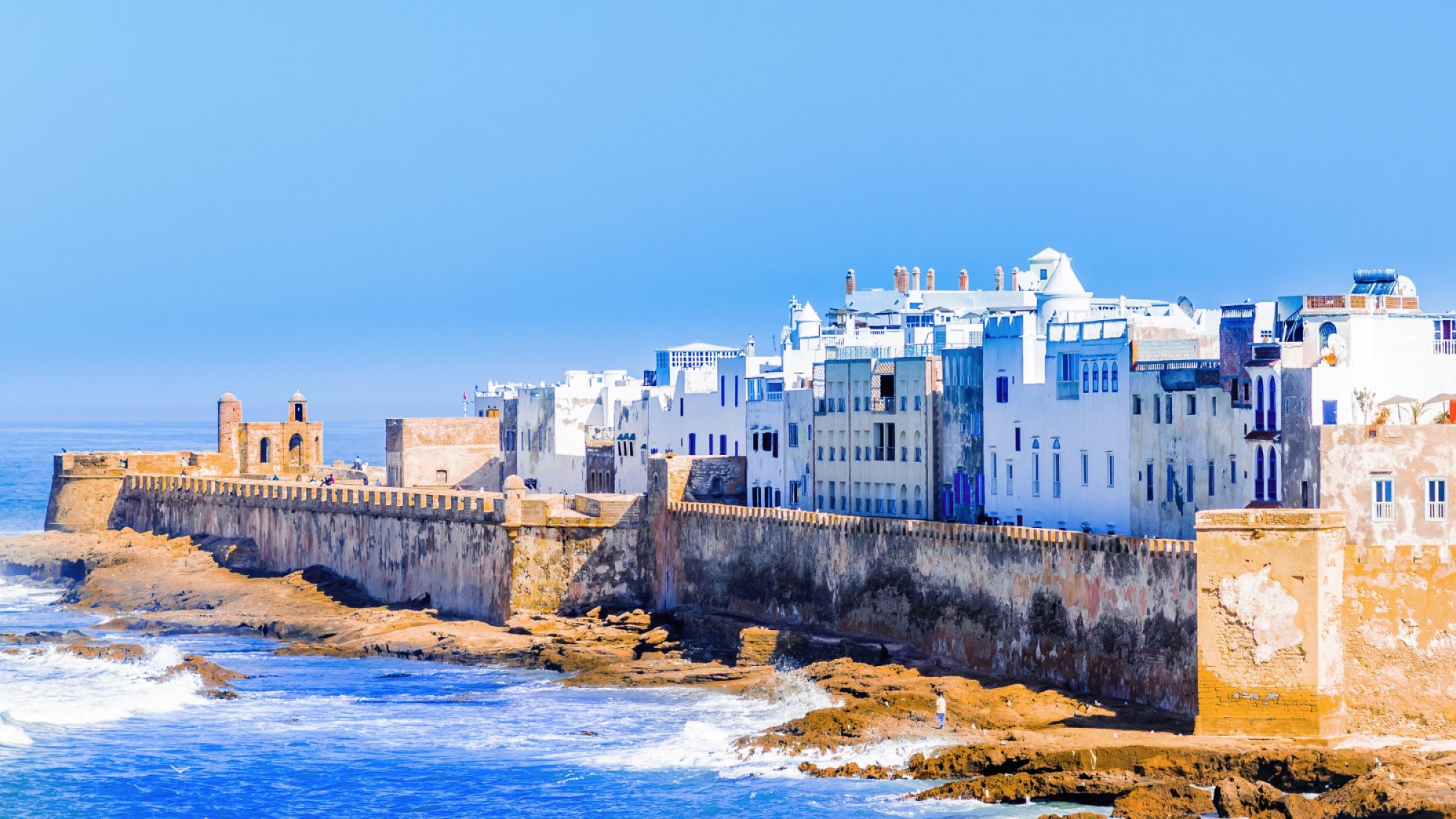 Coastal view of old city Essaouira