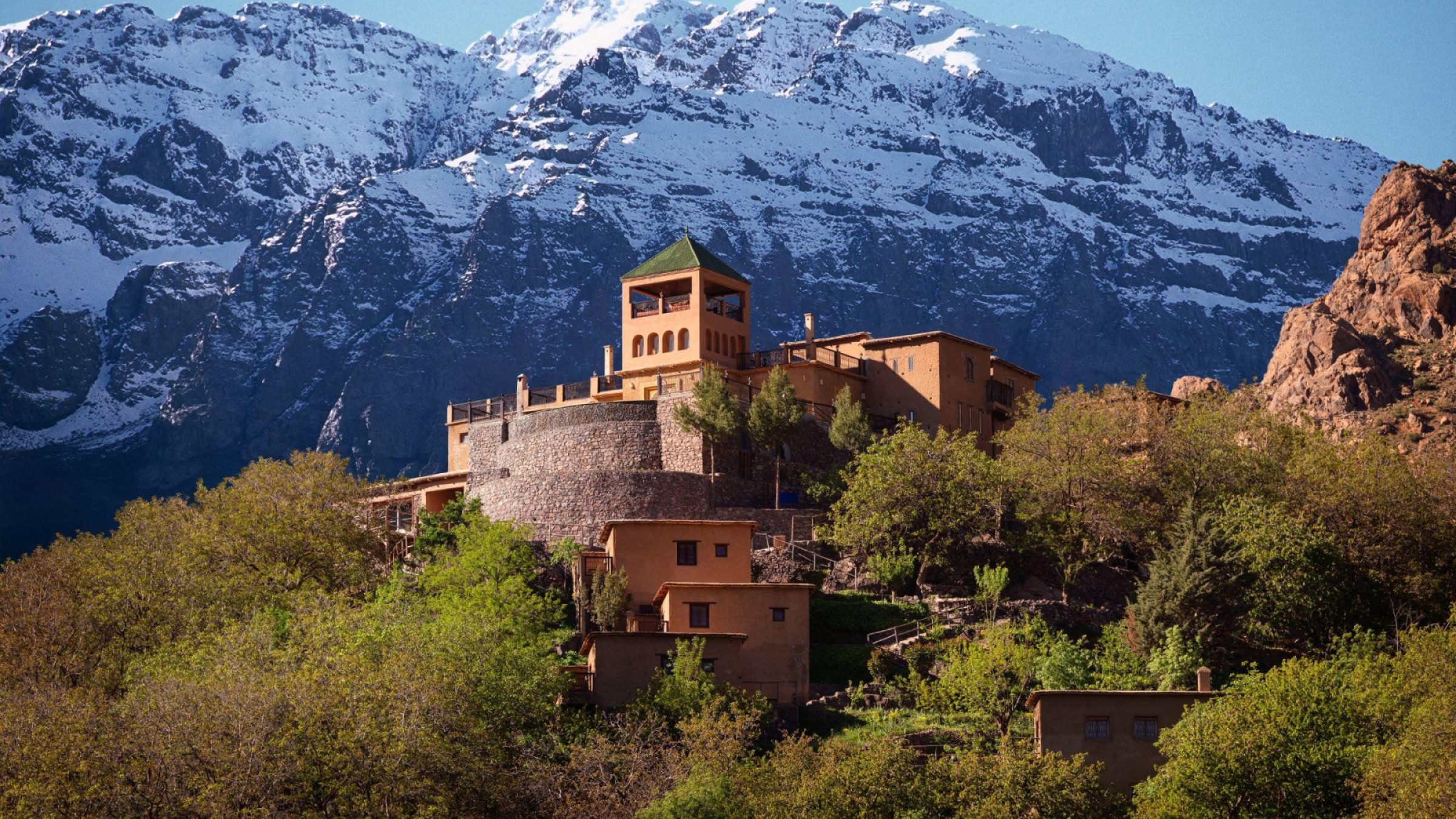 Kasbah du Toubkal - hero view of property exterior