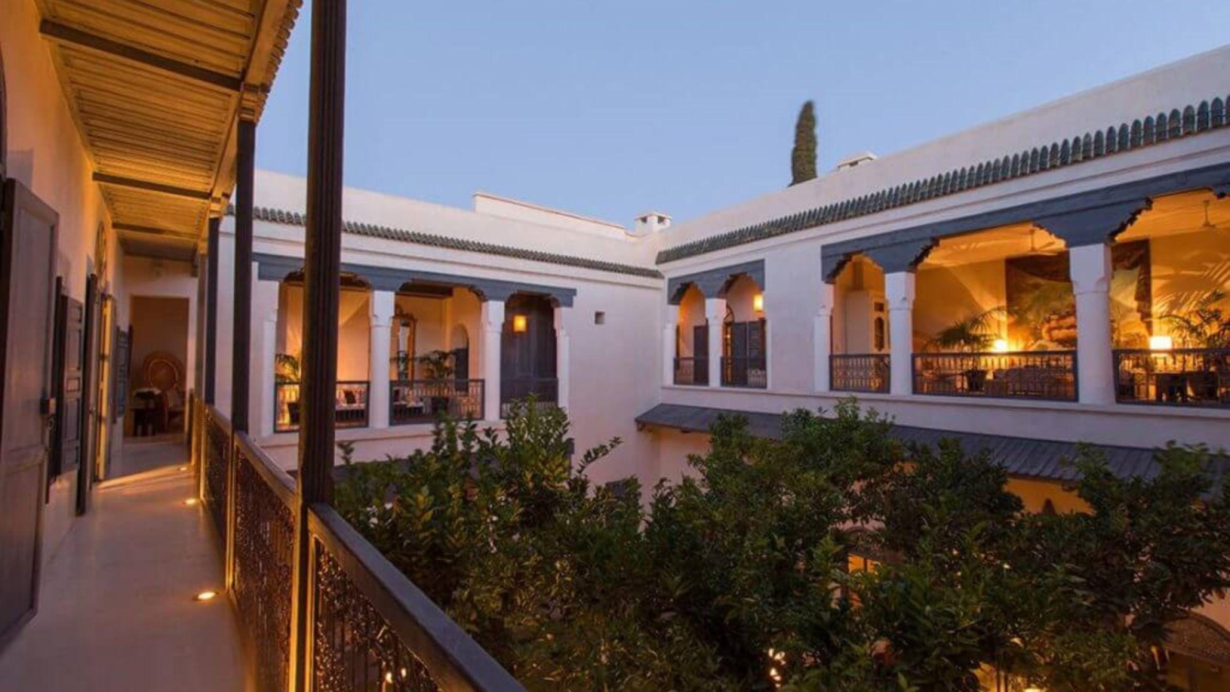Riad Tarabel - balcony at sunset