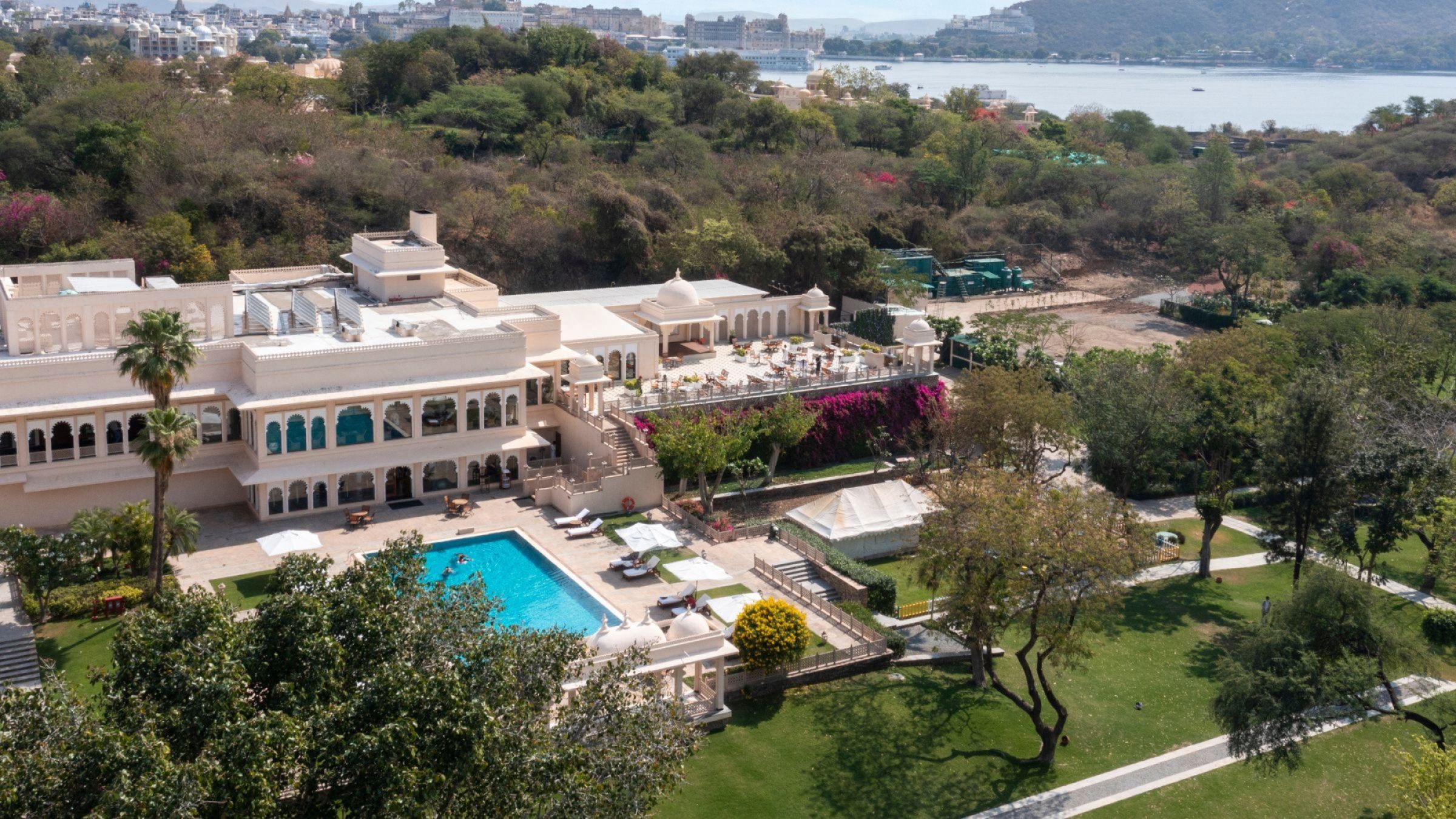 Trident Udaipur hero image aerial view