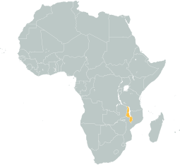 Malawi map graphic