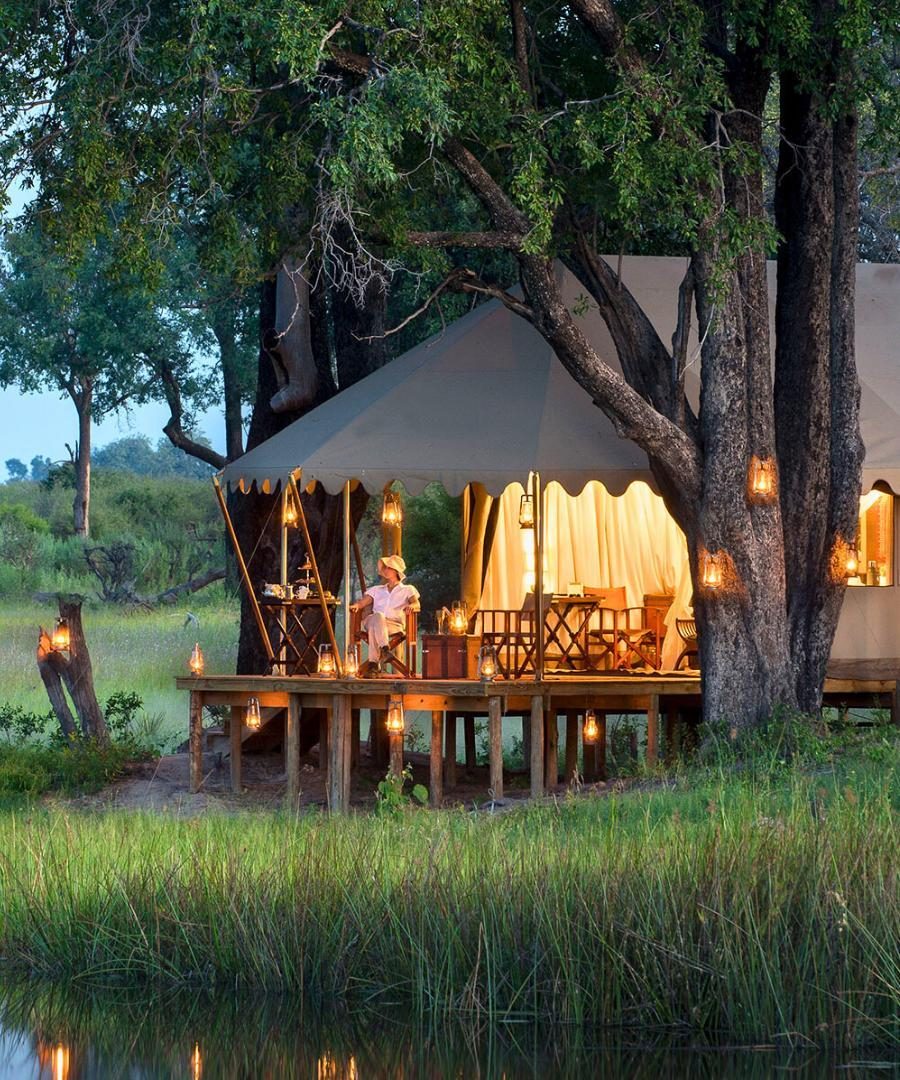 Room Deck at Duba Explorers Camp Okavango Delta Botswana