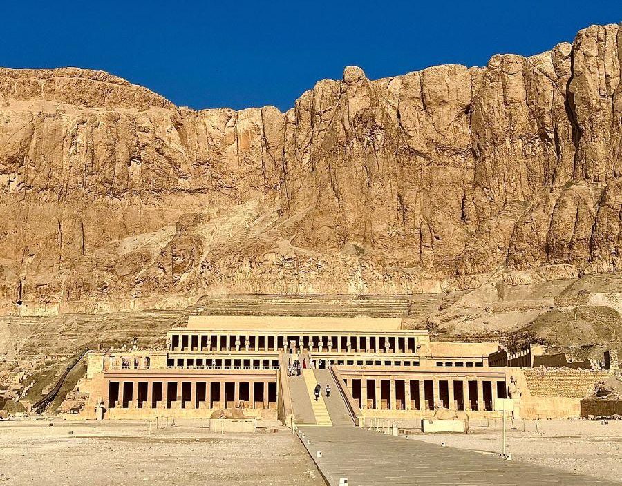 The mortuary temple of Hatshepsut in egypt