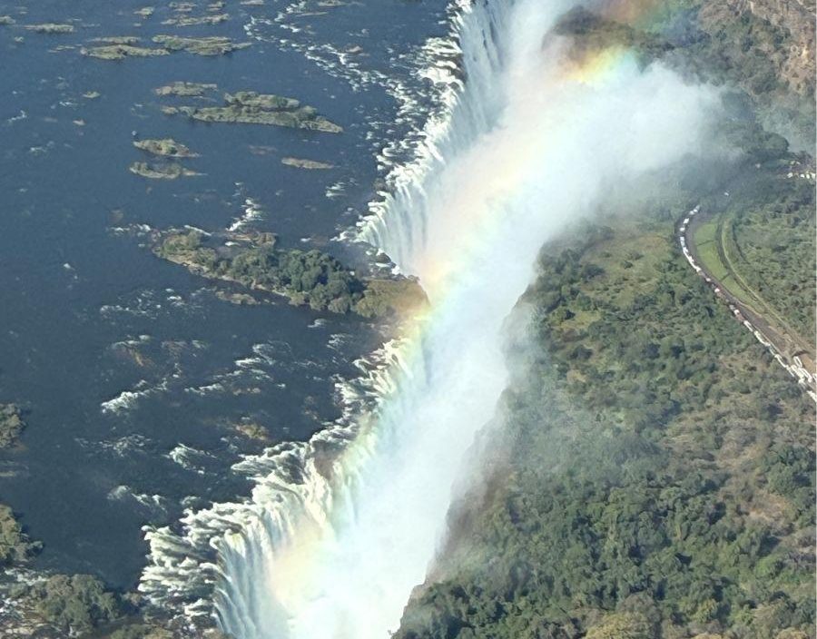 Aerial view of Victoria Falls