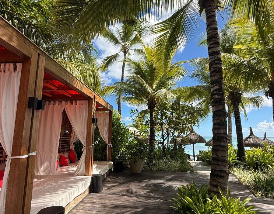 day beds at LUX* Grand Baie Mauritius