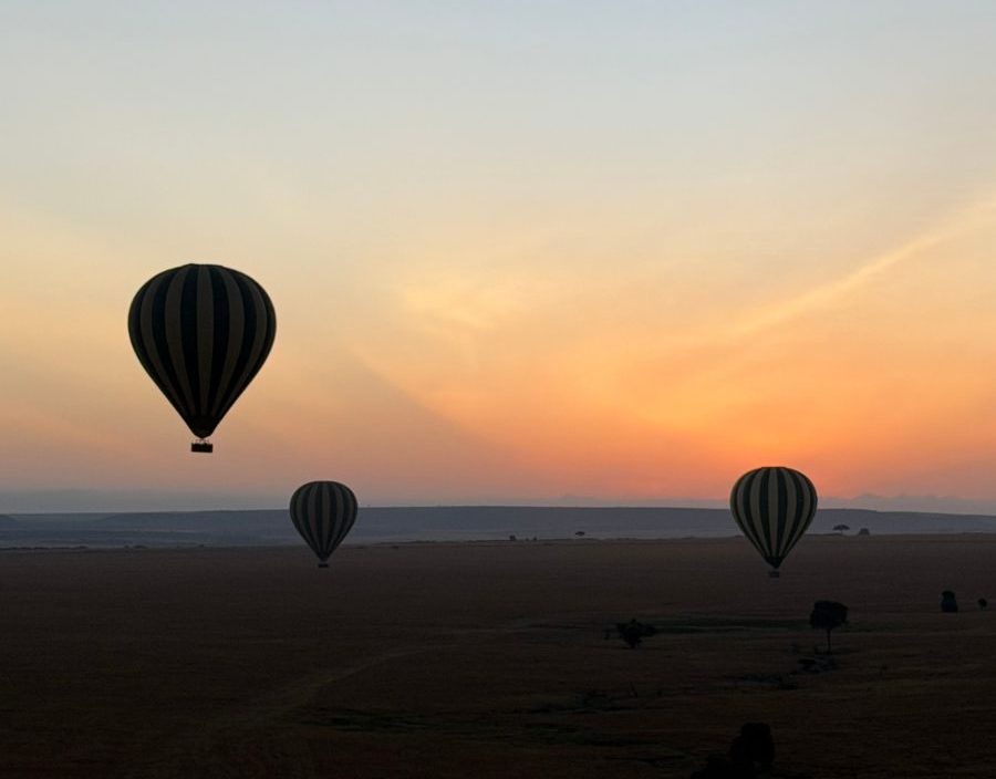 Hot air balloons in Kenya