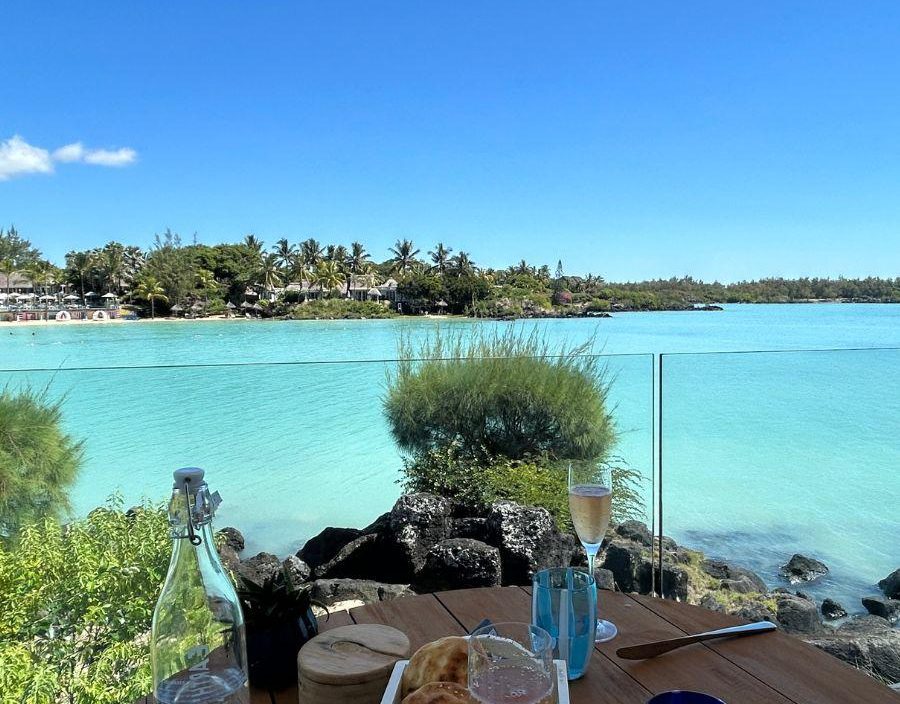 Breakfast with a view in Mauritius
