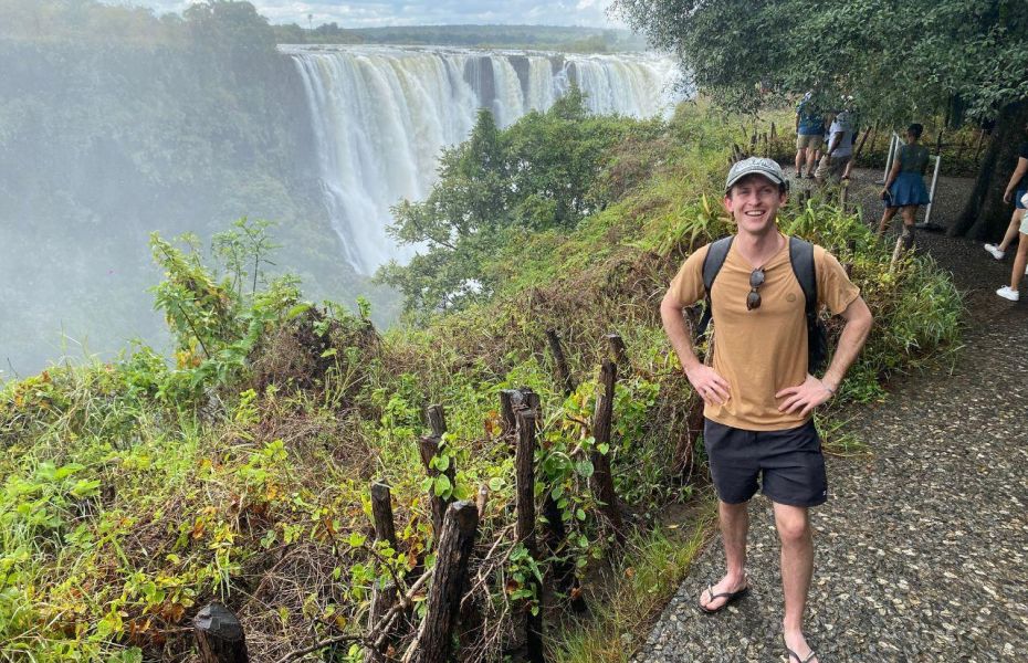 Brandon at Vic Falls