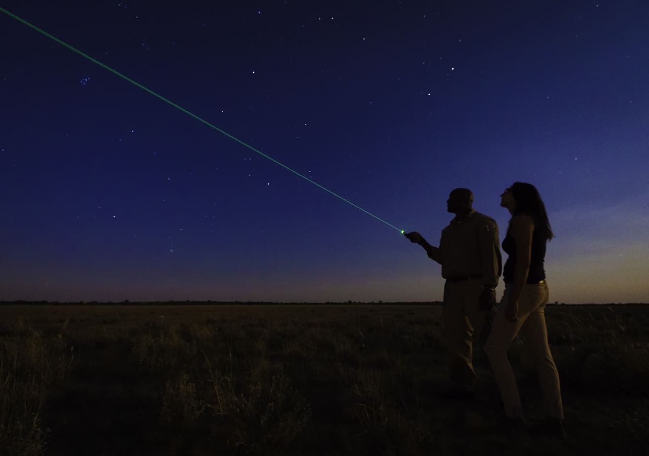 Kalahari plains camp star gazing experience 1280