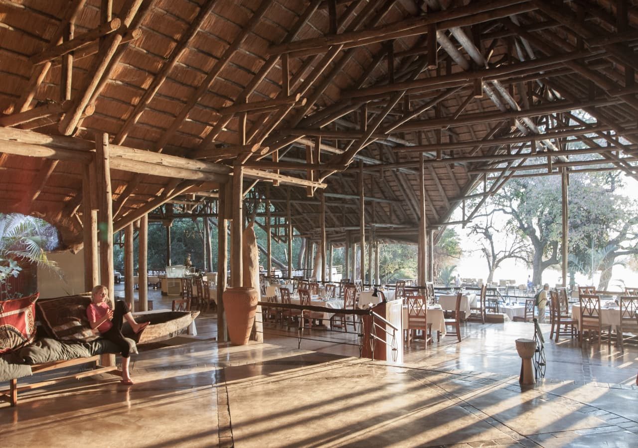 Chobe safari lodge lounge and dining area 1280