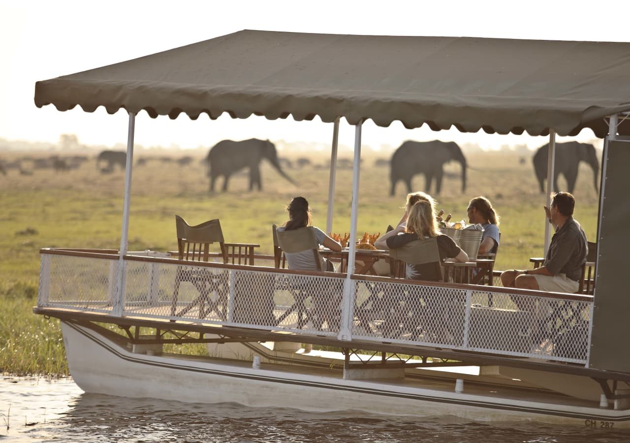 Chobe under canvas chobe boat safari 1280