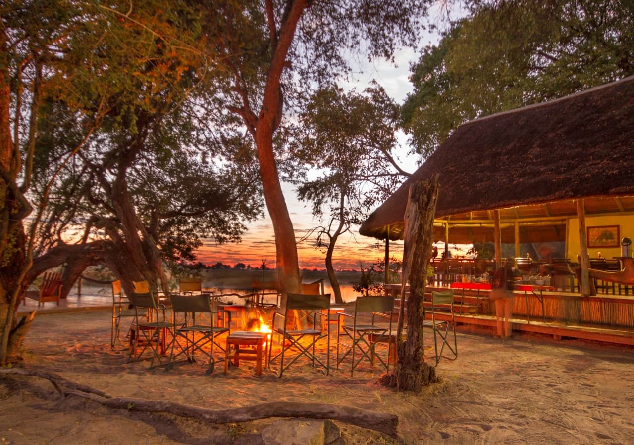 Lagoon camp camp boma at sunset 1280