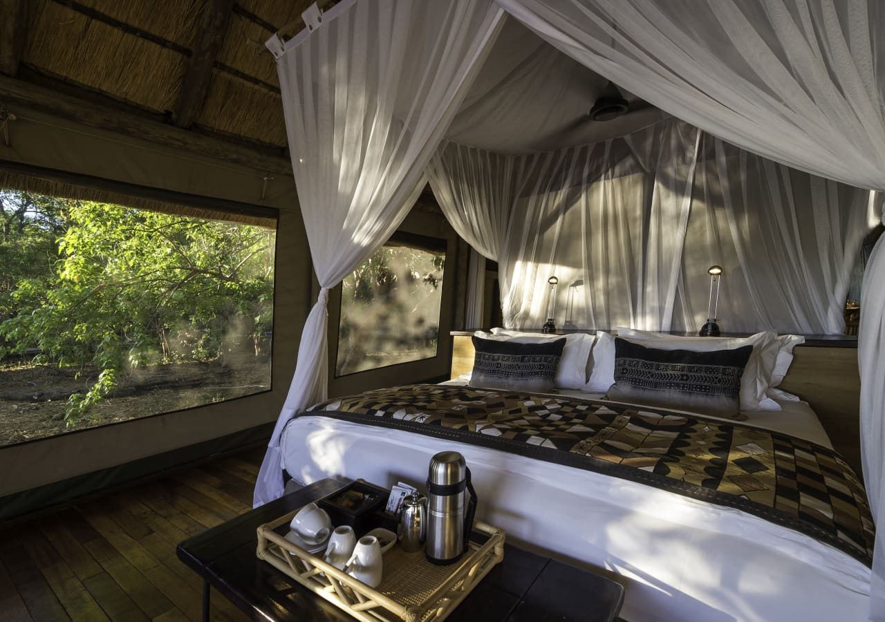 Savuti camp tented bedroom 1280