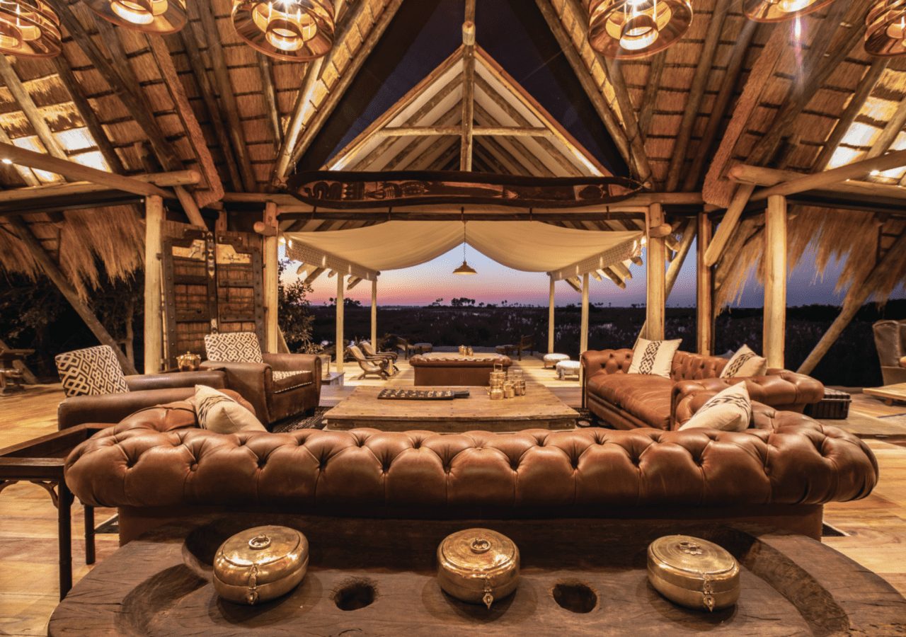 Selinda camp main guest area 1280