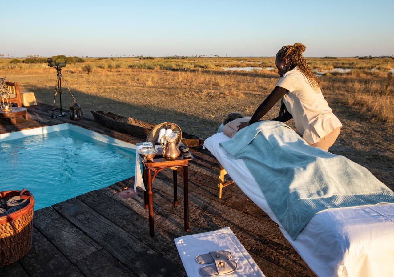 Selinda camp massage spa treatment by the pool 1280