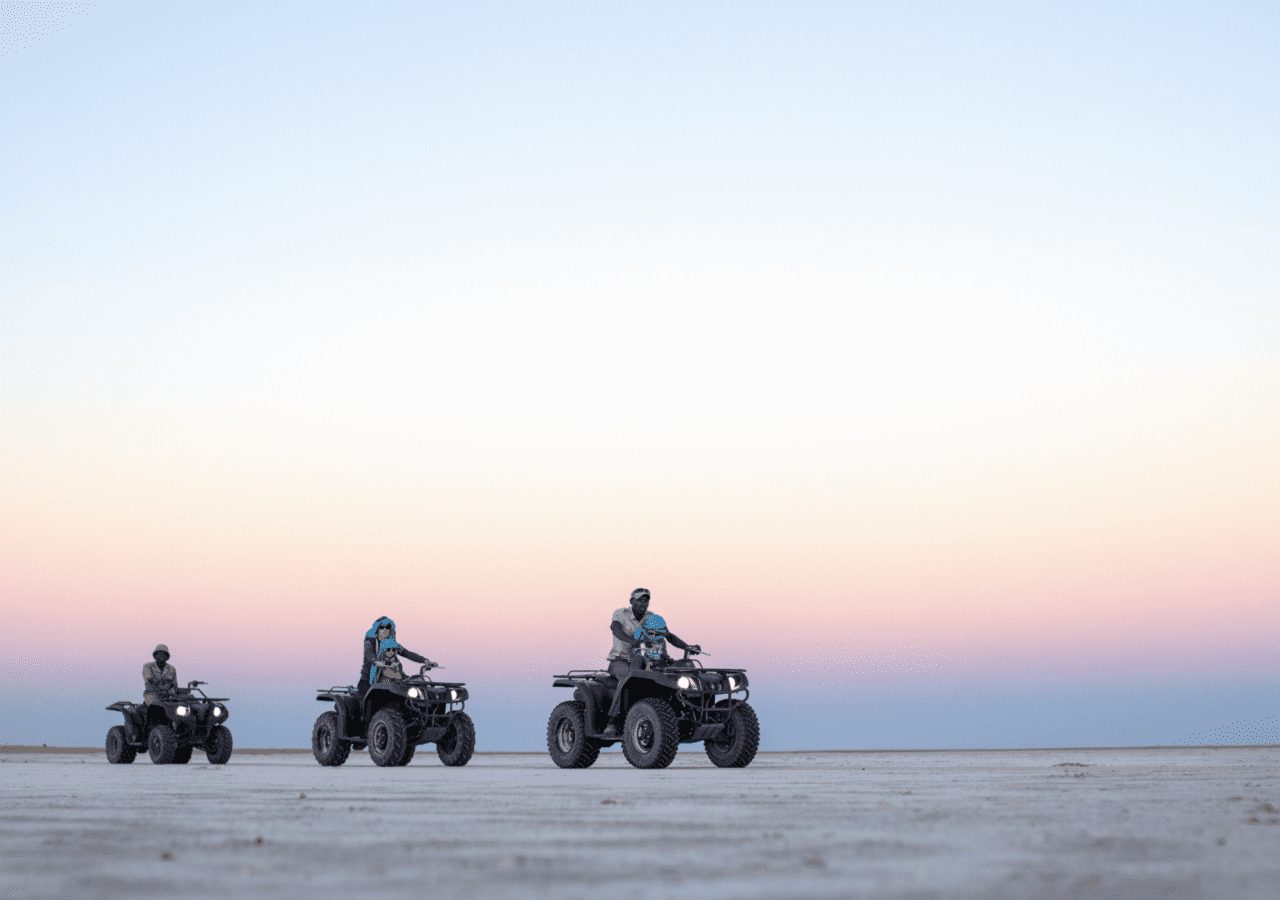 Jacks camp makgadikgadi pans quad biking experience 1280