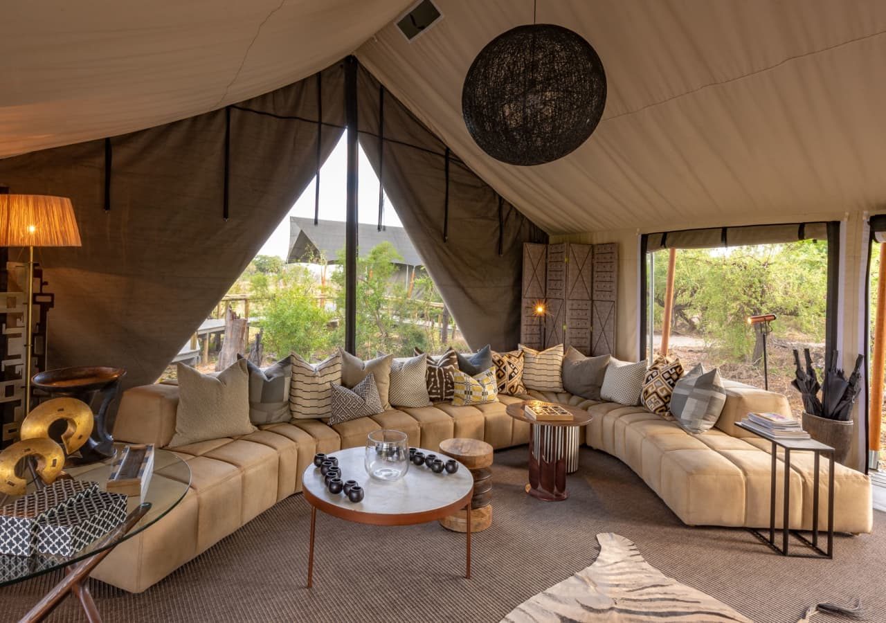 Gomoti plains camp the lounge area 1280