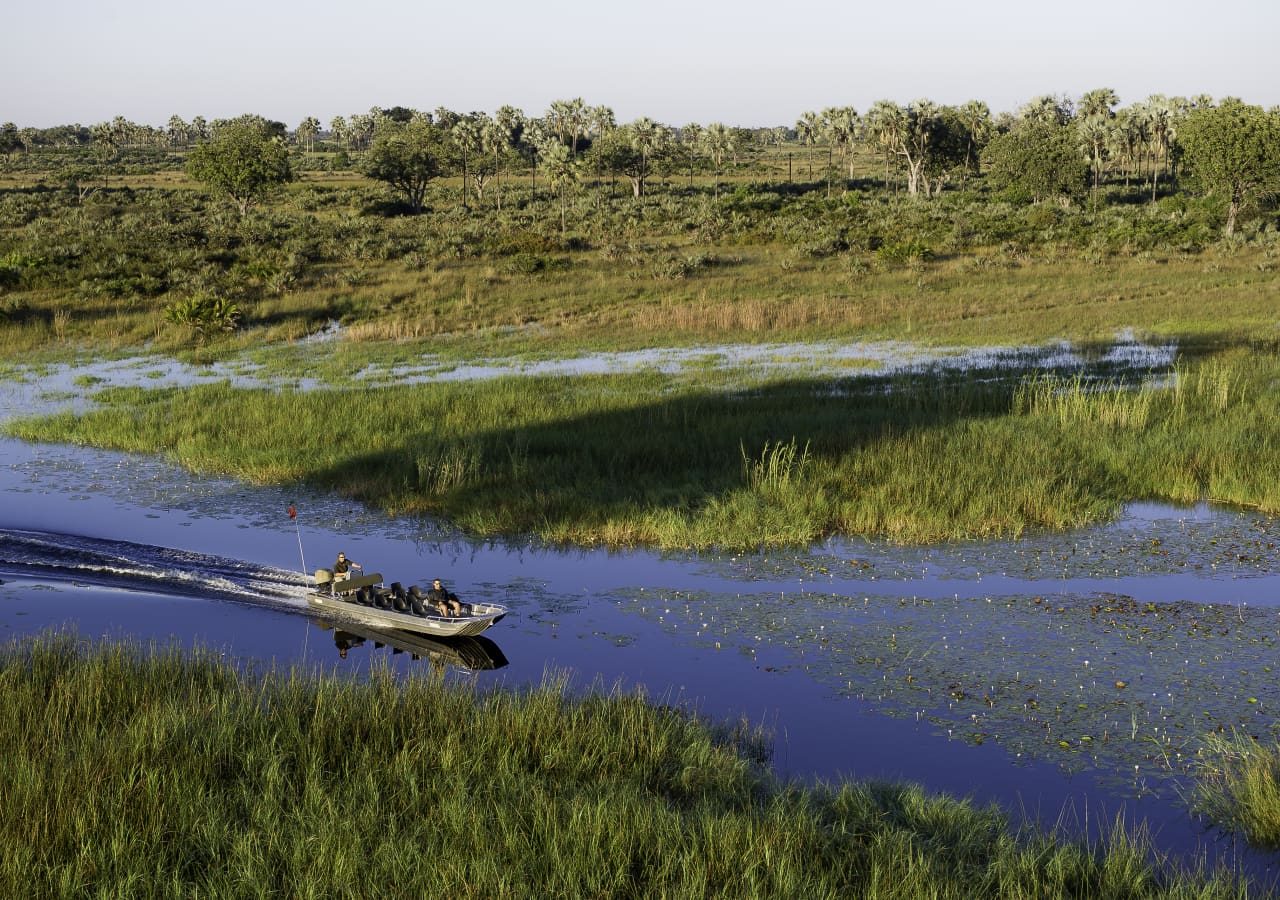 Kwetsani camp okavango delta boating trip 1280