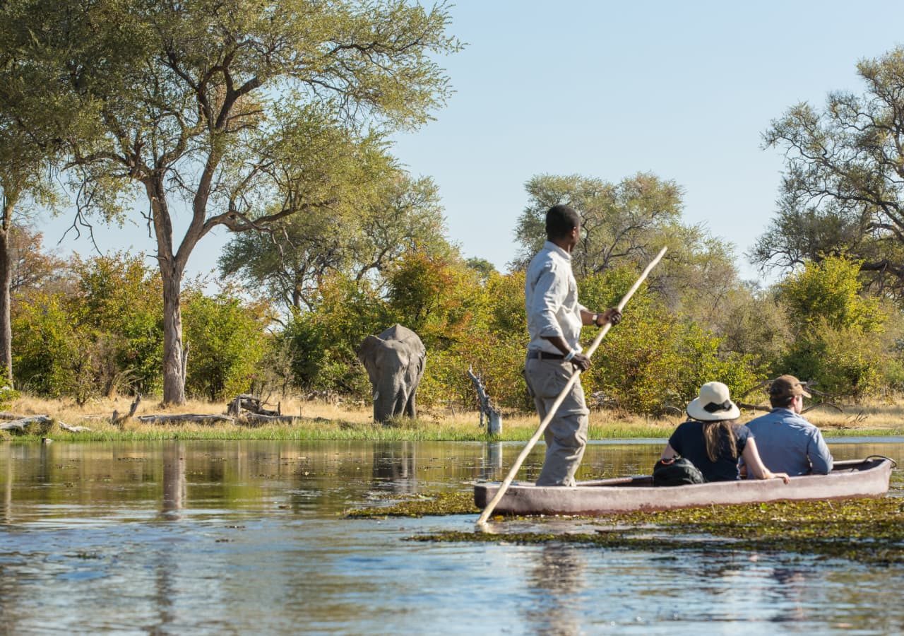 Little machaba okavango delta mokoro safari 1280