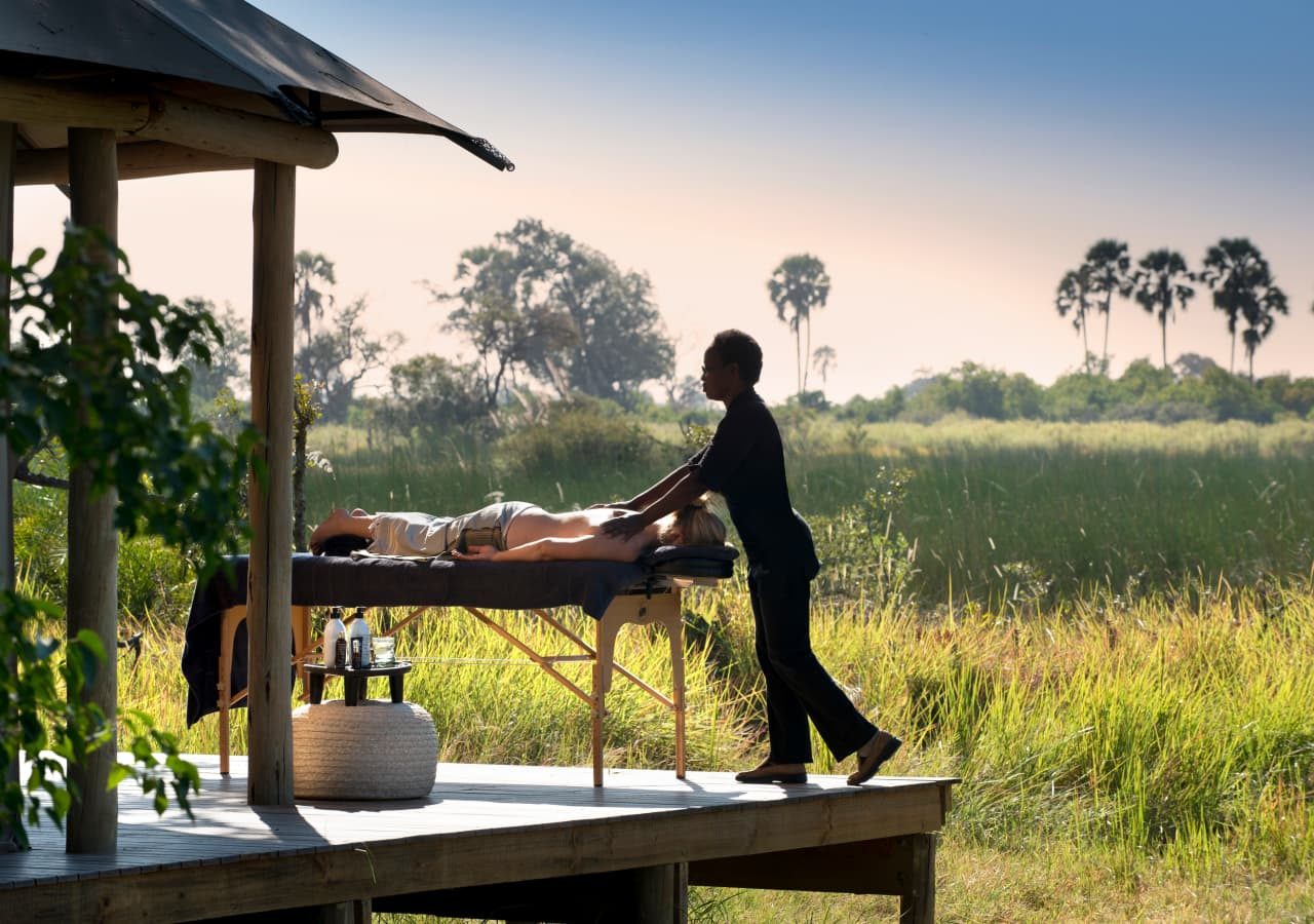 Nxabega okavango tented camp wellness treatment 1280