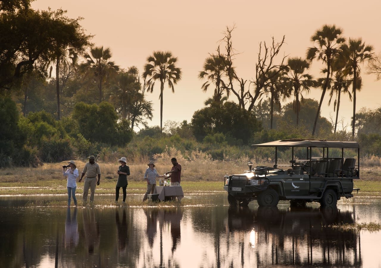 Sandibe okavango safari lodge okavango delta game drive 1280