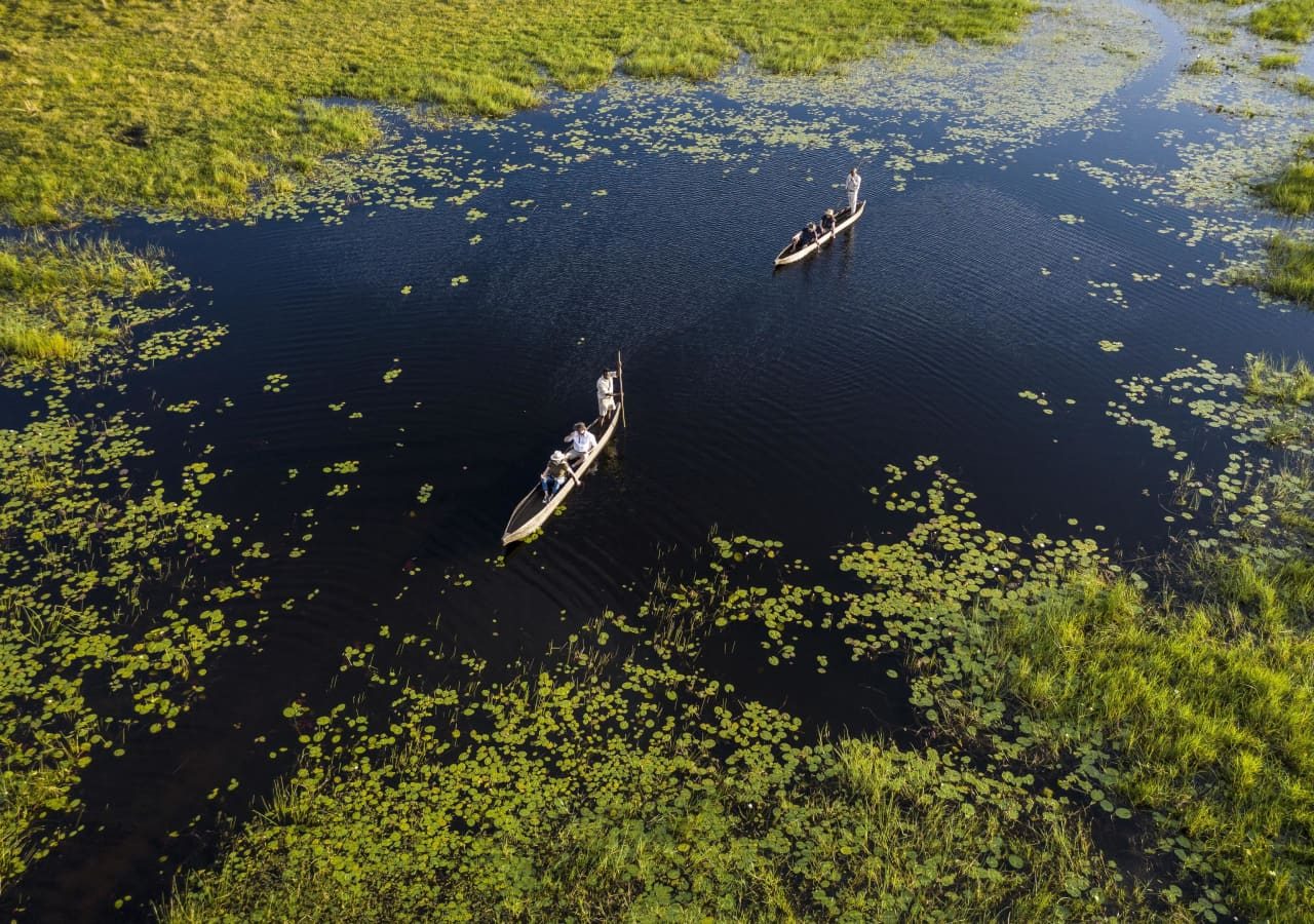 Xigera safari lodge mokoro ride through the okavango delta 1280