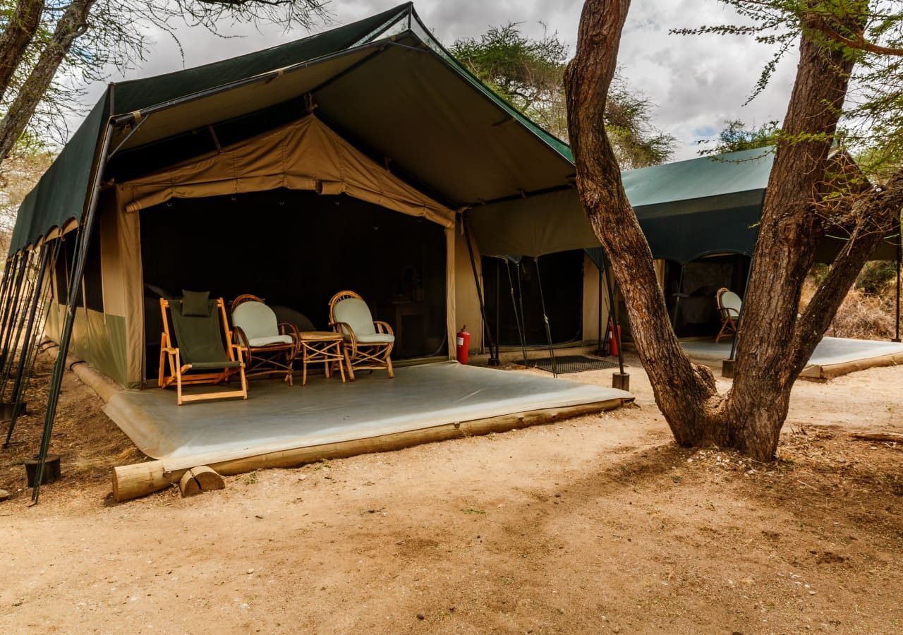 Porini amboseli camp exterior of tented camp 1280