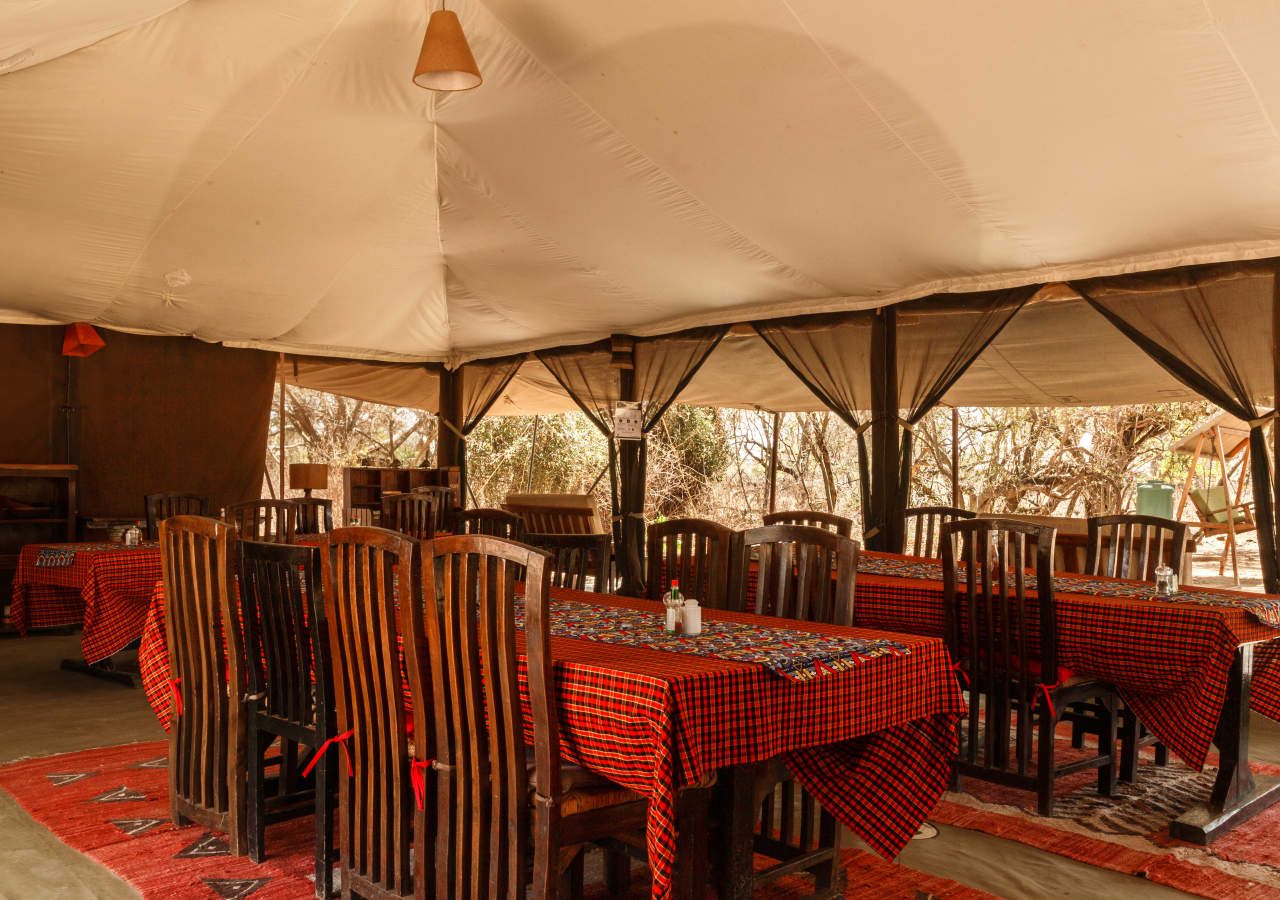 Porini amboseli camp tented dining room 1280