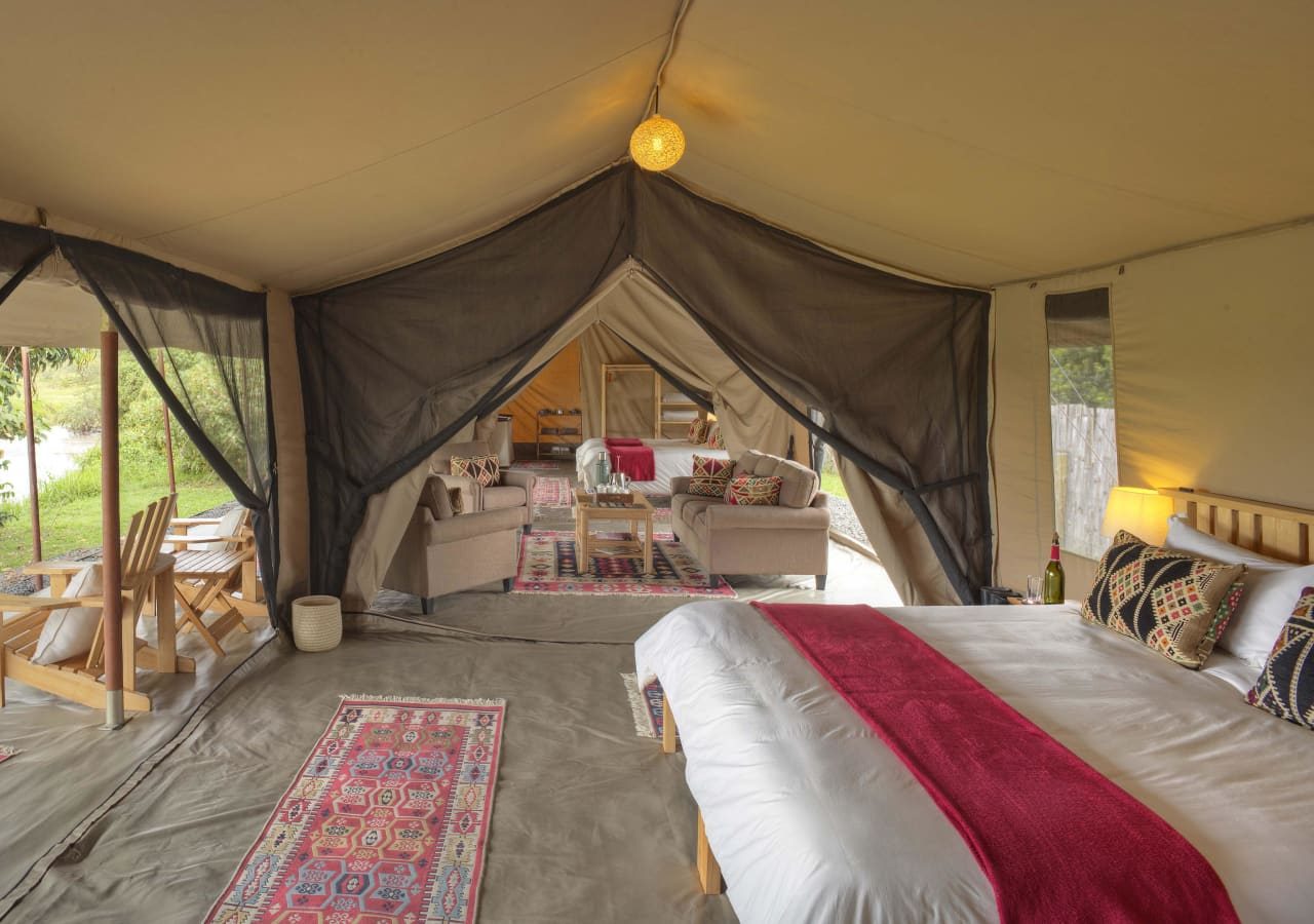 Asilia ol pejeta bush camp family tent interior 1280