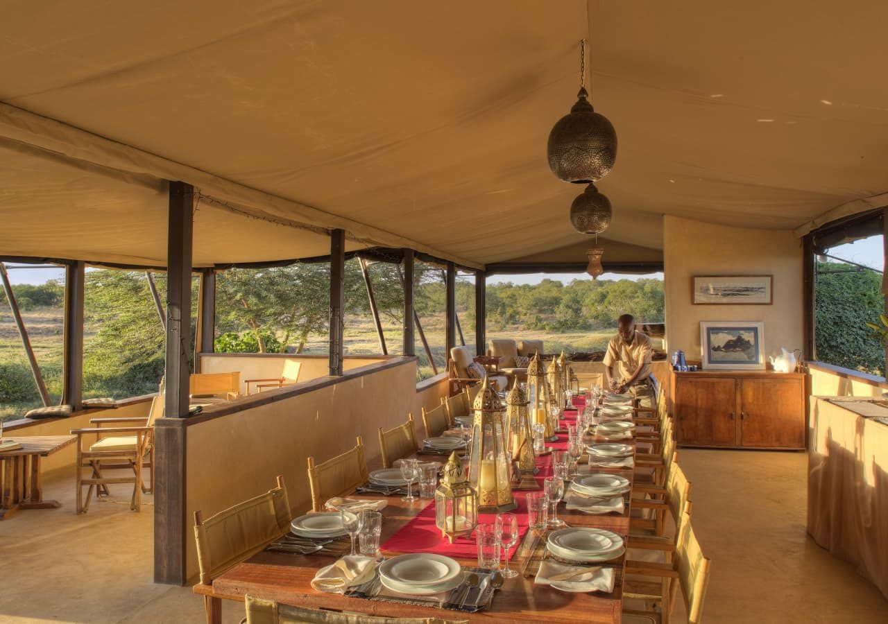 Asilia ol pejeta bush camp main dining area 1280