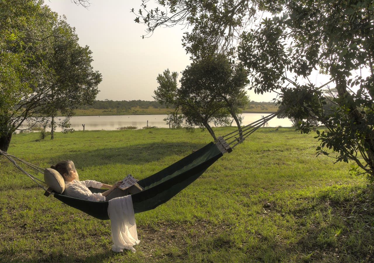 Kicheche laikipia camp relaxing on the hammock 1280