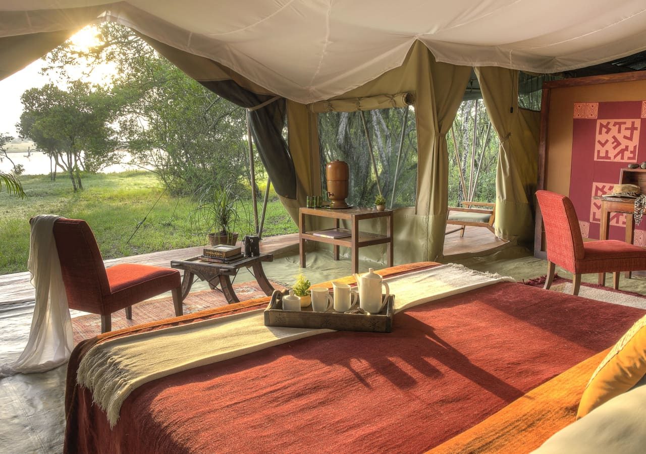 Kicheche laikipia camp view from inside the tent 1280