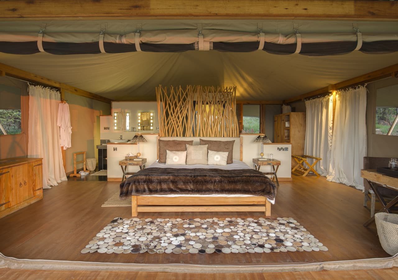 Loisaba tented camp spacious luxury guest tent 1280