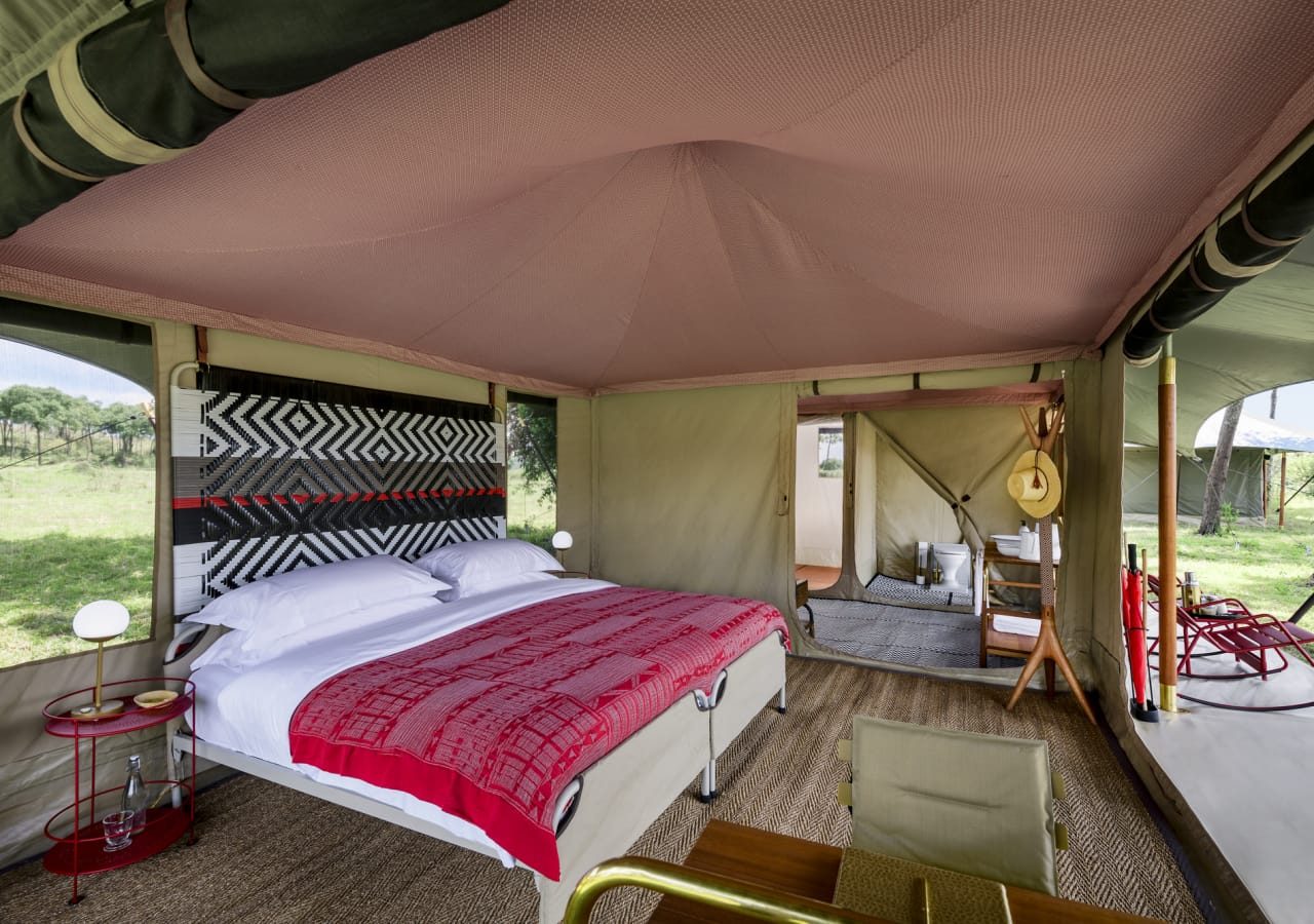 Angama safari camp guest safari tent 1280