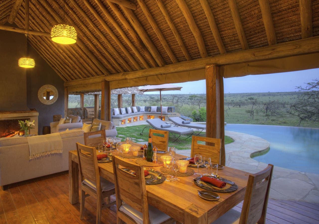 Asilia naboisho camp lounge and dining area 1280