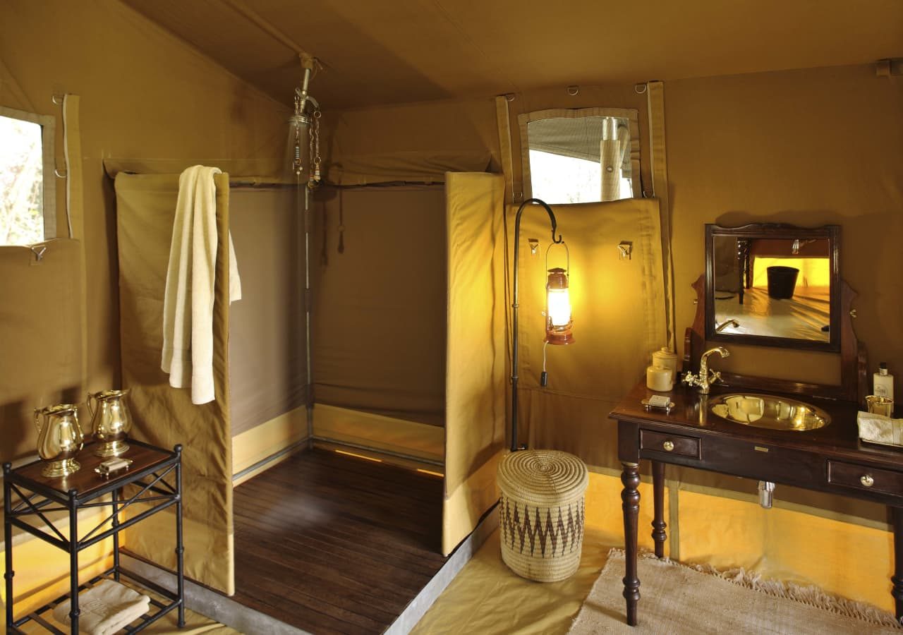 Elephant pepper camp luxury safari tent shower area 1280