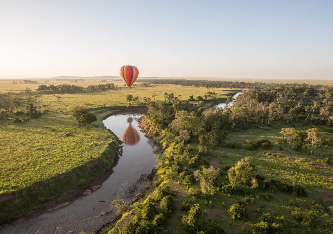 Governors camp balloon safari and landscape 1280