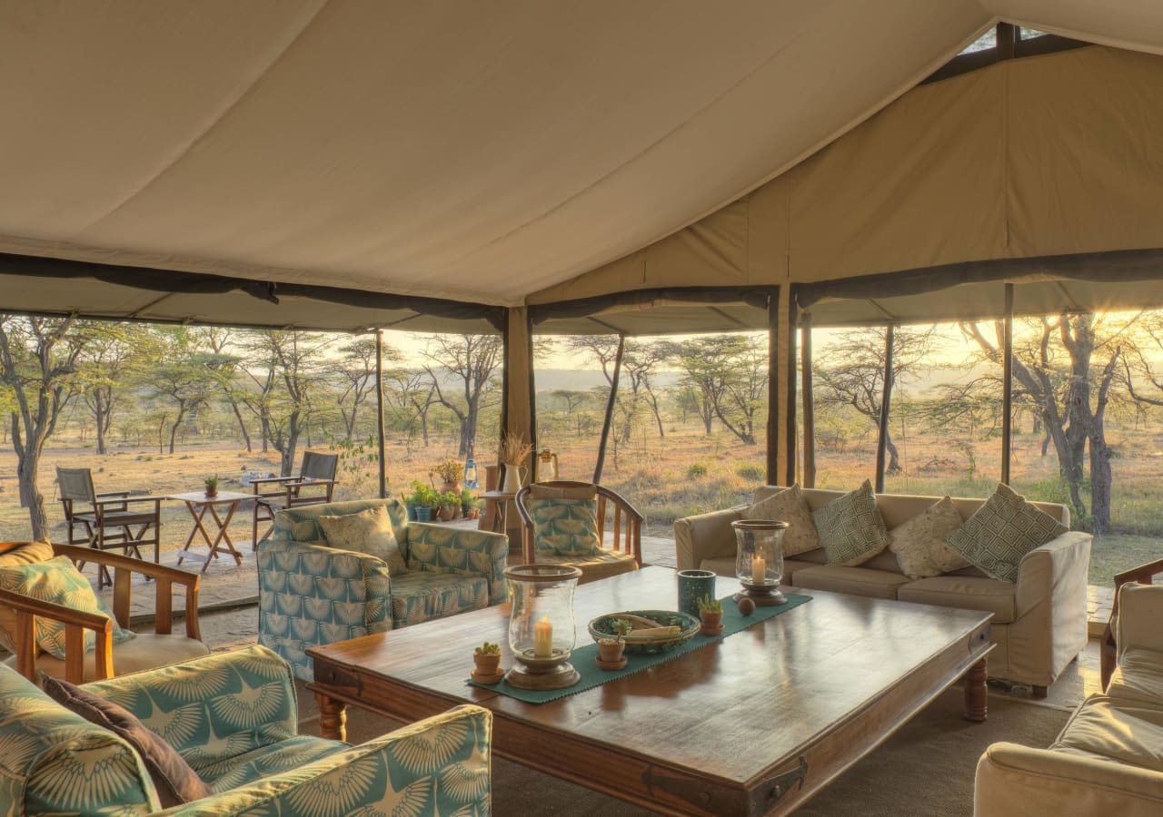 Kicheche bush camp guest lounge area 1280