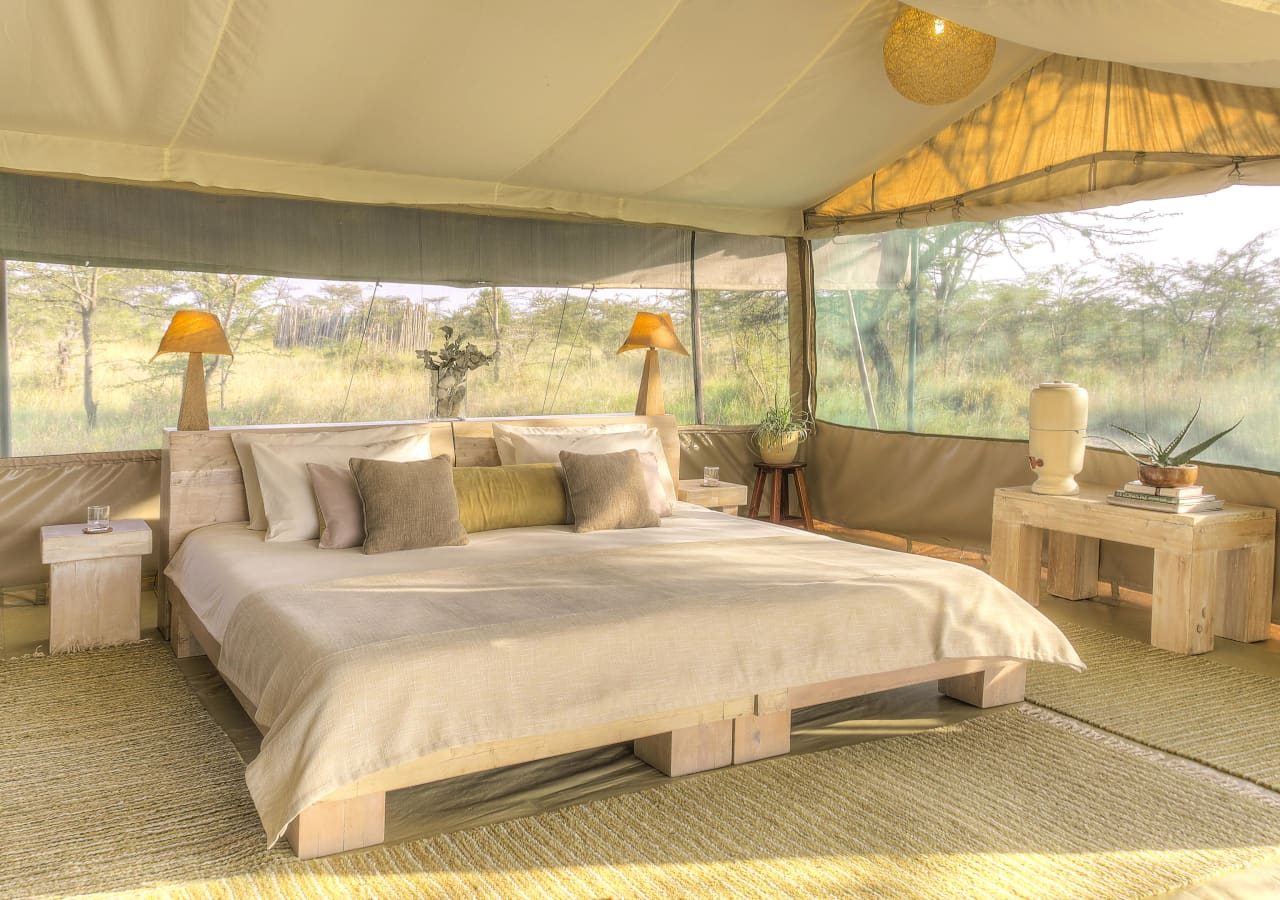 Kicheche bush camp tent interior 1280