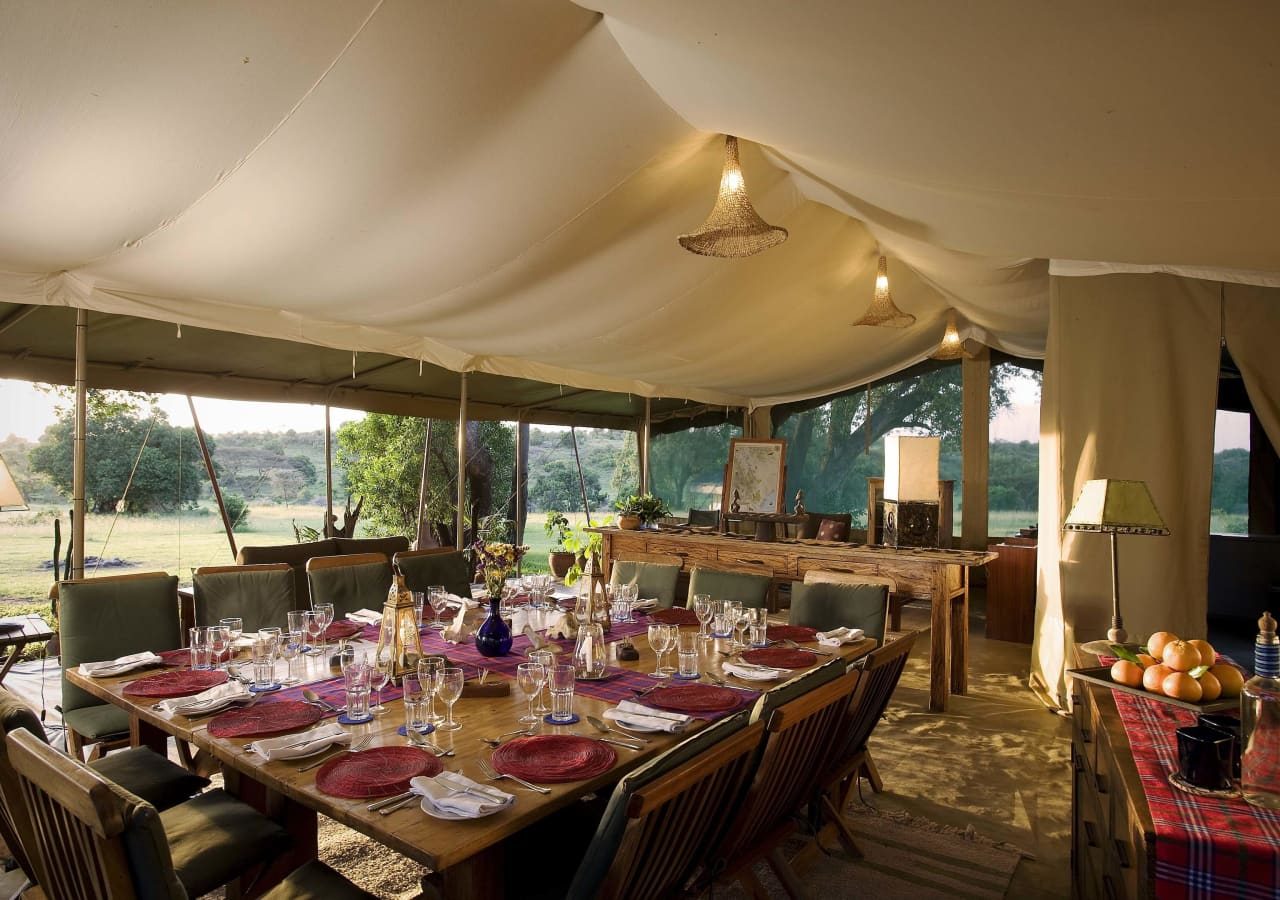 Kicheche mara camp dining tent 1280