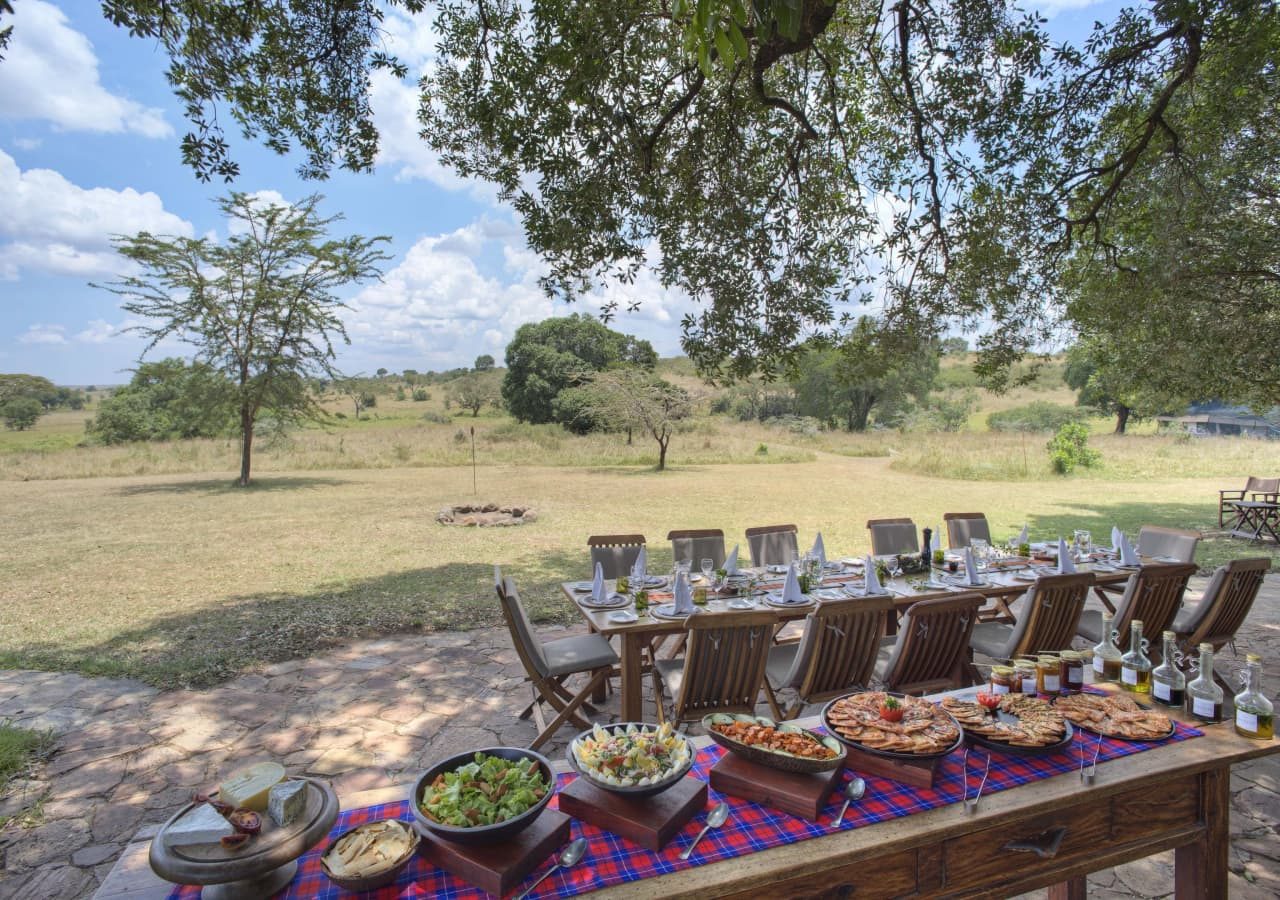 Kicheche mara camp lunch setup 1280